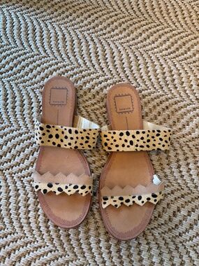 Dolce Vita animal print sandals